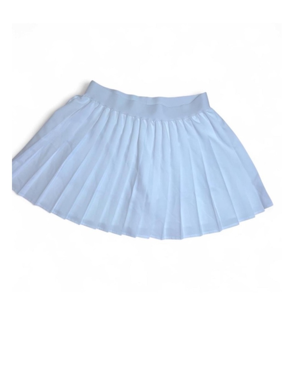 Rue21 White Pleated Mini Skirt Skort size large NWT